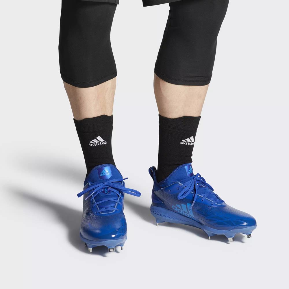 Adidas Adizero Afterburner V Dipped Spikes De Beisbol Azules Para Hombre (MX-76070)